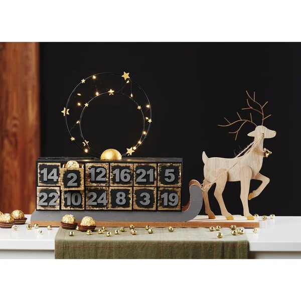 Guirlande lumineuse micro-LED avec minuterie, fil noir,20 LED