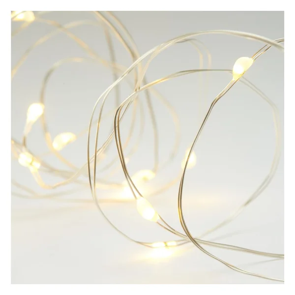 Guirlande lumineuse micro-LED d'extérieur, avec télécommande, 100 LED