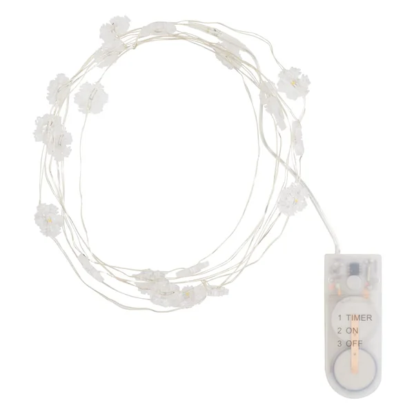 Guirlande lumineuse micro-LED VBS « Flocon de neige », avec minuterie