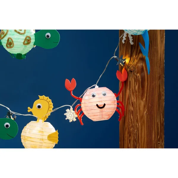 Guirlande lumineuse mini-LED VBS, avec minuterie, avec piles boutons