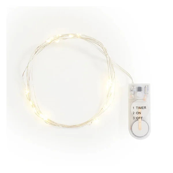 Guirlandes lumineuses micro-LED avec minuterie VBS, 10 pc.