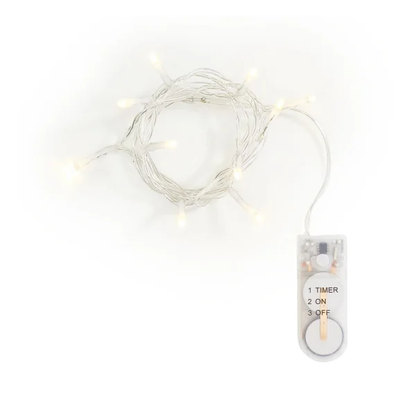 Guirlandes lumineuses mini-LED avec minuterie VBS, 10 pc.