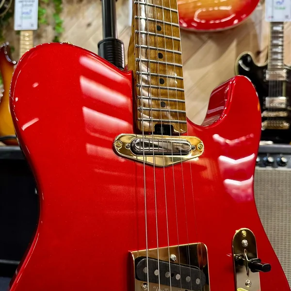 Guitare BJ Guitars Custom Telecaster Candy Red