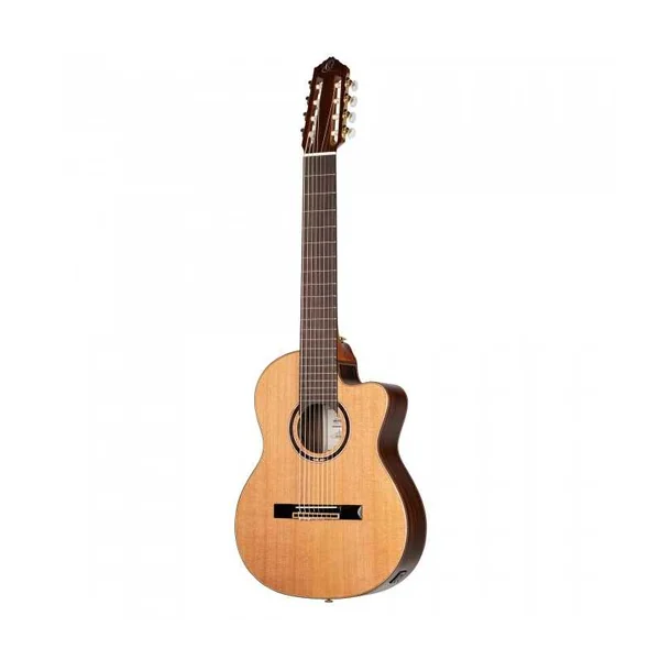 GUITARE CLASSIQUE ELECTRO 8 CORDES ORTEGA RCE159RW-8 CEDRE
