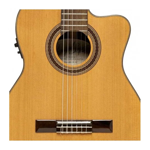 Guitare Classique Electro ANGEL LOPEZ MAZUELO CR-CE - CEDRE MASSIF/PALISSANDRE