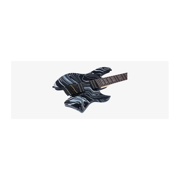 Guitare Electrique 7 Cordes LARRY CARLTON X6 Headless 7 Black Swirl