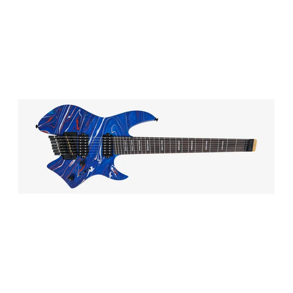 Guitare Electrique 7 Cordes LARRY CARLTON X6 Headless 7 Blue Swirl