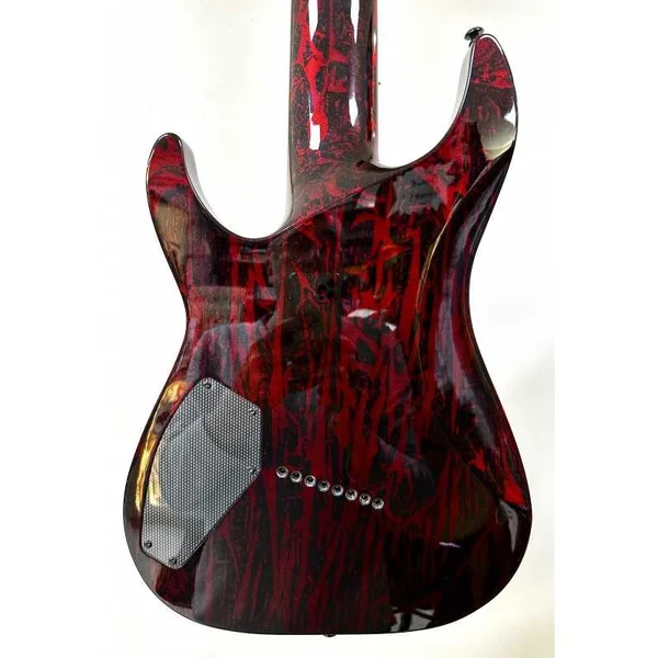 Guitare Electrique 8 Cordes Schecter Omen Elite-8 Multiscale Black Cherry Burst - Occasion