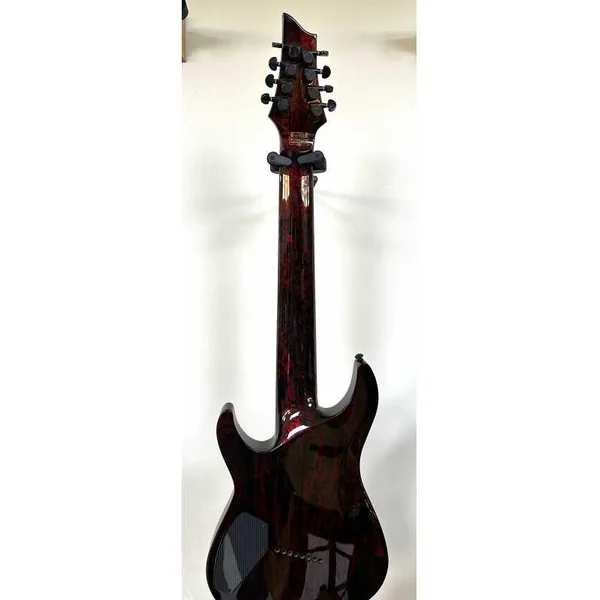 Guitare Electrique 8 Cordes Schecter Omen Elite-8 Multiscale Black Cherry Burst - Occasion