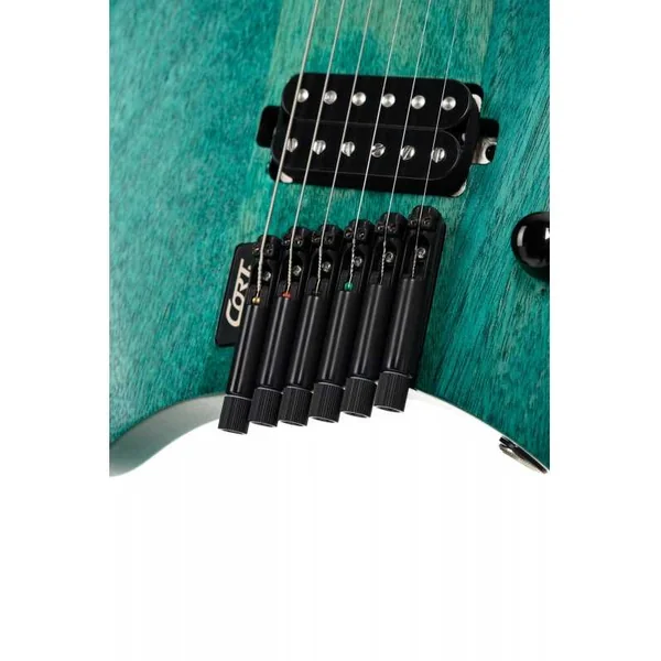 Guitare Electrique CORT SPACEG6MS SEMIGLOSS TURQUOISE
