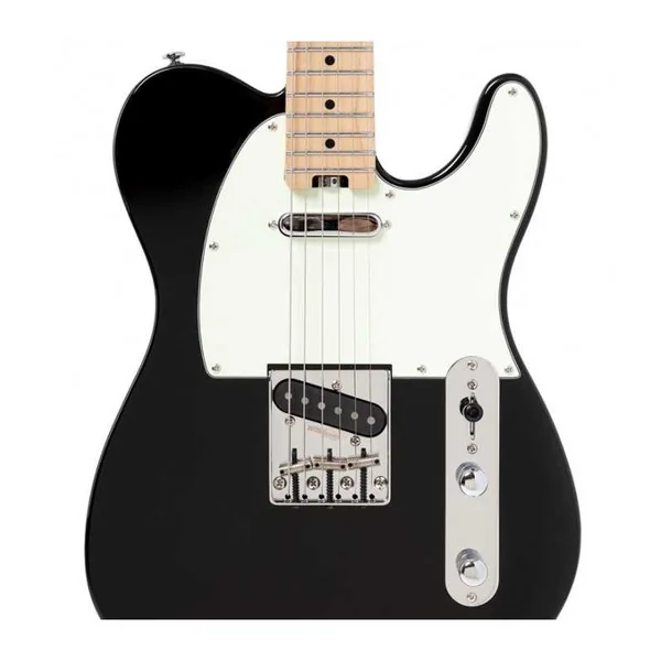 Guitare Electrique CRAFTER CHARLOTE TM CBK - ERABLE COSM NOIR + BAG