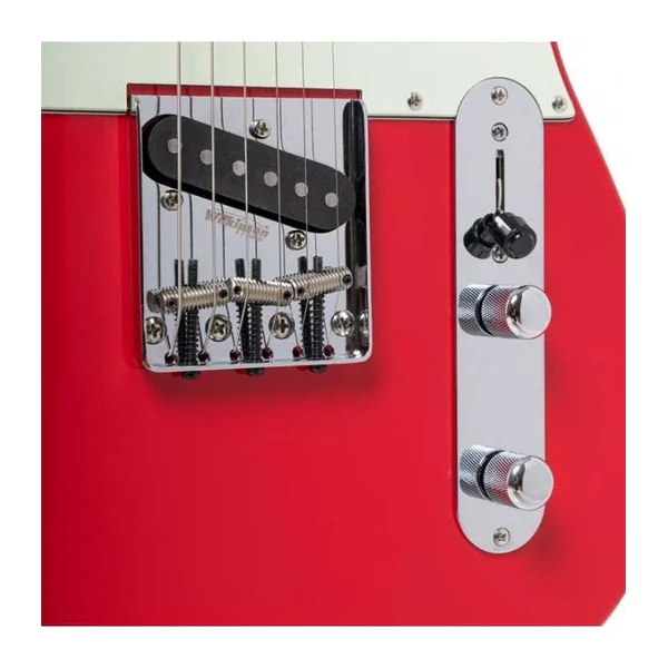 Guitare Electrique CRAFTER CHARLOTE TM VR - ERABLE VINT ROUGE + BAG