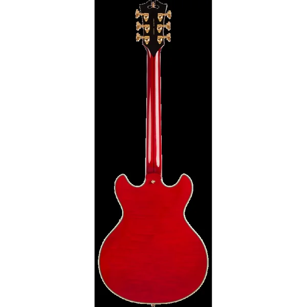Guitare Electrique D'ANGELICO Excel Mini DC Trans Cherry