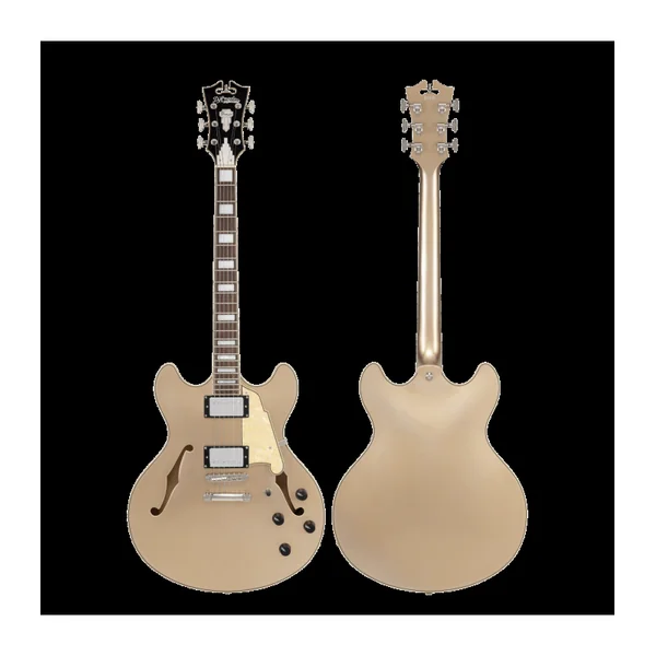 Guitare Electrique D'ANGELICO Premier DC Desert Gold