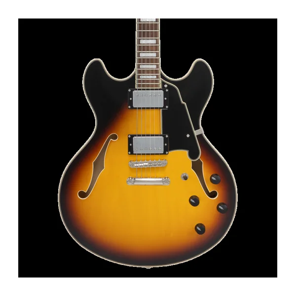 Guitare Electrique D'ANGELICO Premier DC Vintage Sunburst