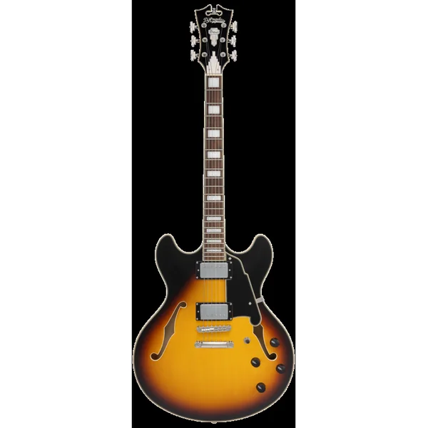 Guitare Electrique D'ANGELICO Premier DC Vintage Sunburst