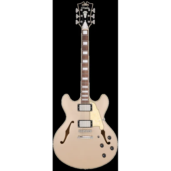 Guitare Electrique D'ANGELICO Premier DC XT - Salin Desert Gold + housse