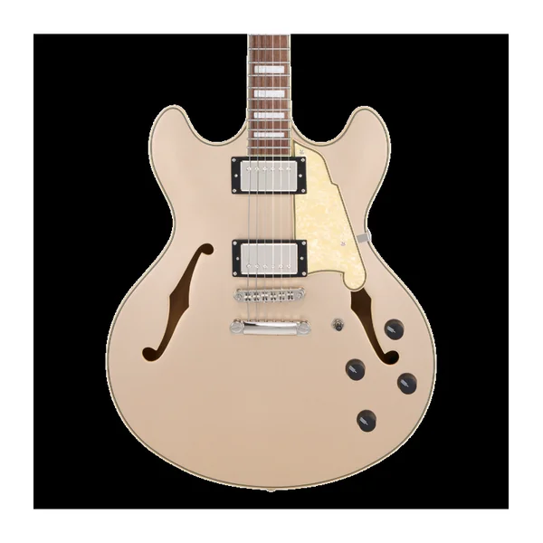 Guitare Electrique D'ANGELICO Premier DC XT - Salin Desert Gold + housse