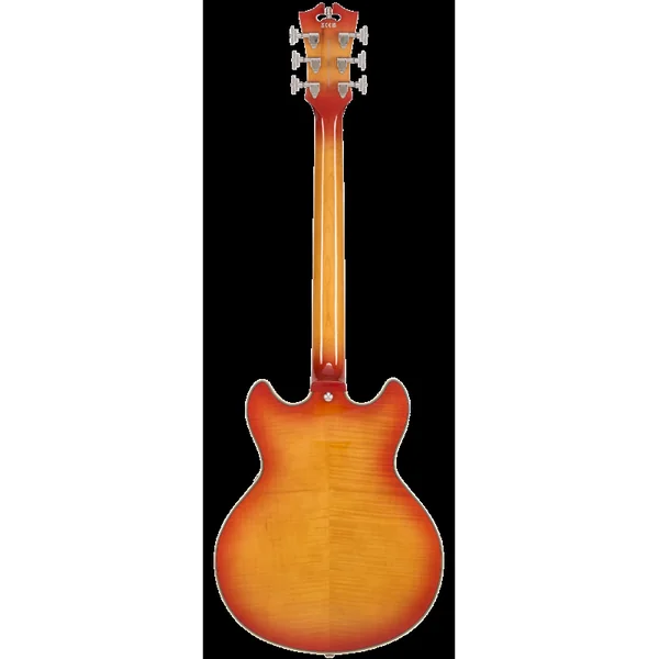 Guitare Electrique D'ANGELICO Premier Mini DC XT - Honey Burst + housse