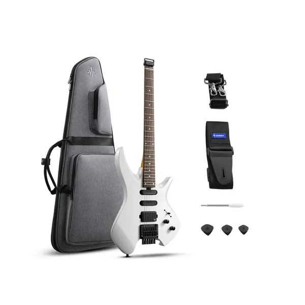 Guitare Electrique Donner HLX-500 Headless Guitar White