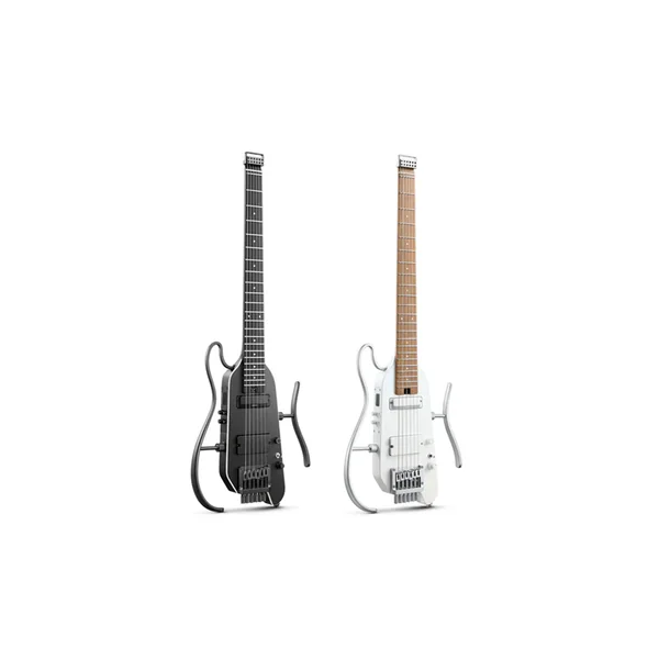 Guitare Electrique Donner HUSH-X Pro Travel Guitar White