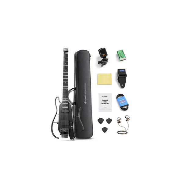 Guitare Electrique Donner HUSH-X Pro Travel Guitar White