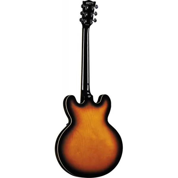 Guitare Electrique EKO FUSION-SB - Type Hollowbody double cut - Sunburst