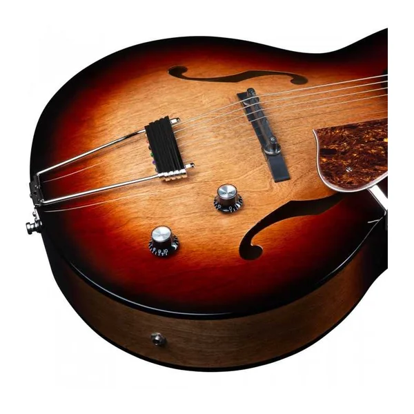 Guitare Electrique Jazz Godin 5th Avenue Kingpin P90 DLX Vintage Burst HG