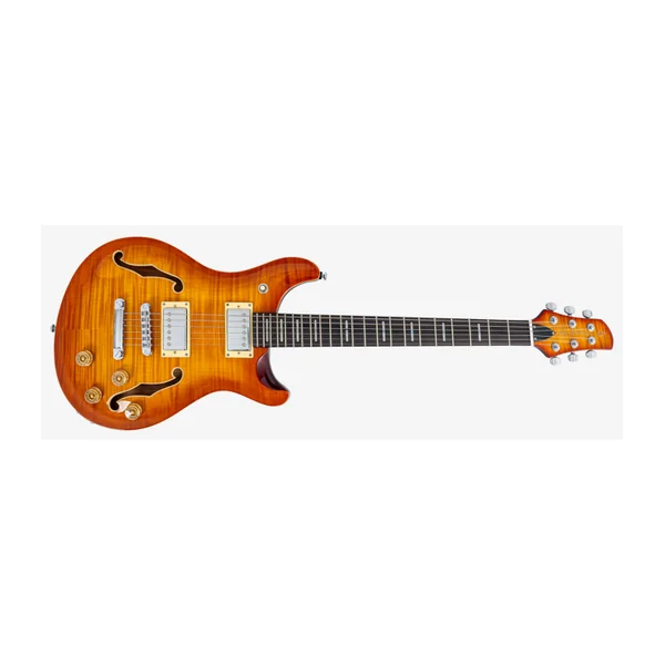 Guitare Electrique LARRY CARLTON Q7 Hollow Amber Burst