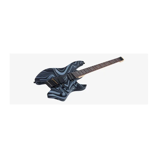 Guitare Electrique LARRY CARLTON X6 Headless 6 Black Swirl