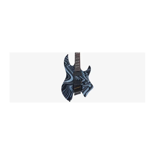 Guitare Electrique LARRY CARLTON X6 Headless 6 Black Swirl