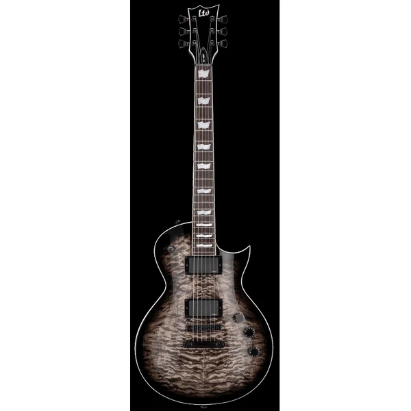 Guitare Electrique LTD EC400QM-STBLKSB - Modèle 400 - Eclipse EC-400 QM See Thru Black Sunburst