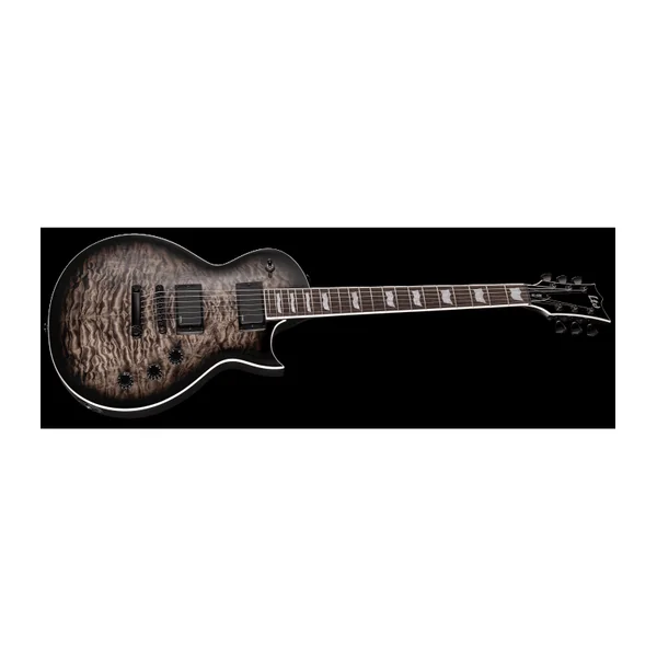 Guitare Electrique LTD EC400QM-STBLKSB - Modèle 400 - Eclipse EC-400 QM See Thru Black Sunburst