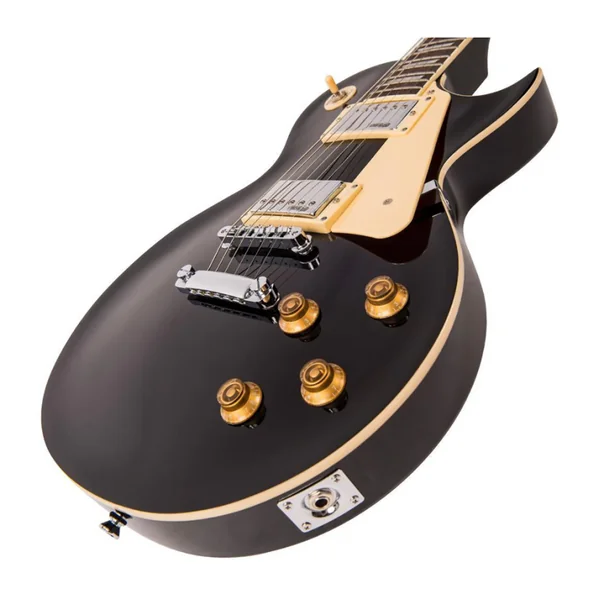 Guitare Electrique VINTAGE V100BLK - CHROME HARDWARE- GLOSS BLACK