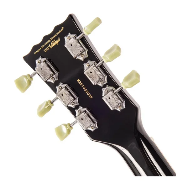 Guitare Electrique VINTAGE V100BLK - CHROME HARDWARE- GLOSS BLACK