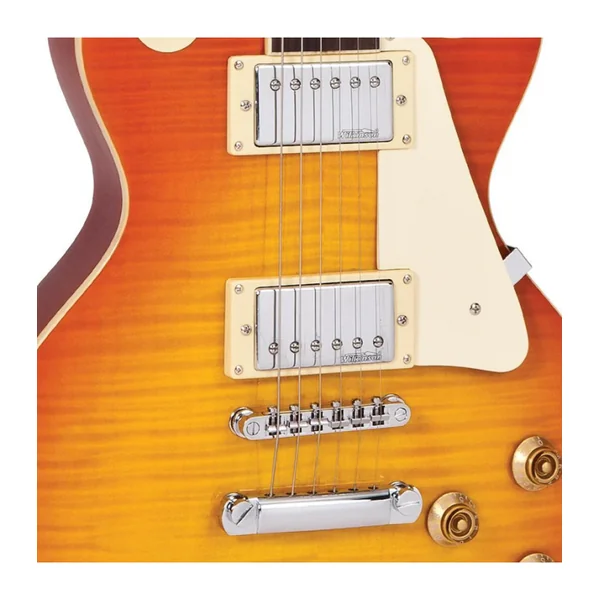 Guitare Electrique VINTAGE V100HB - FLAME HONEYBURST
