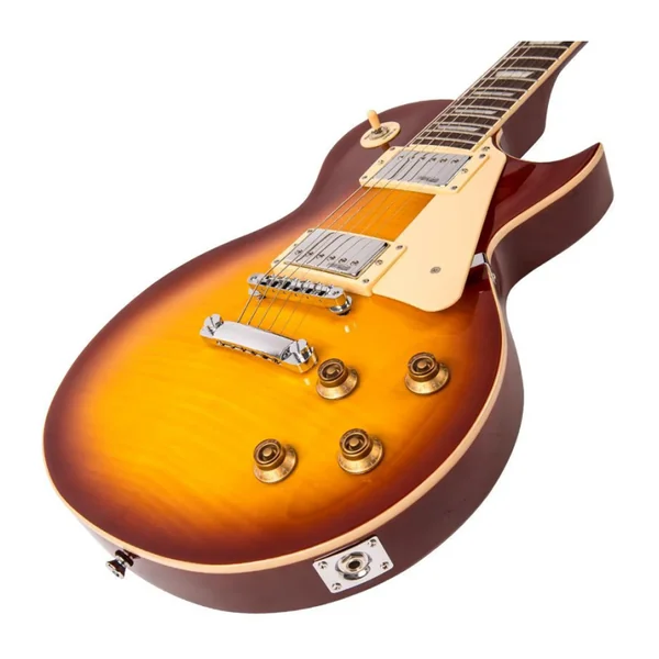Guitare Electrique VINTAGE V100IT - FLAME ICED TEA