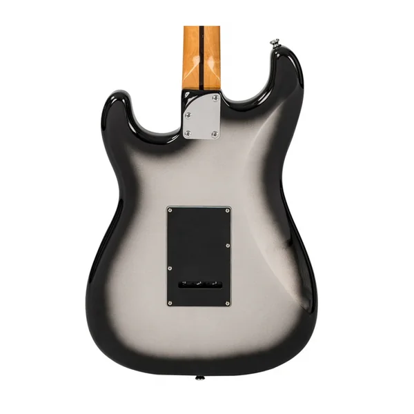 Guitare Electrique VINTAGE V6HMSVB-UK - V6HSS MAPLE 25TH ANNIVERSARY SILVER BURST