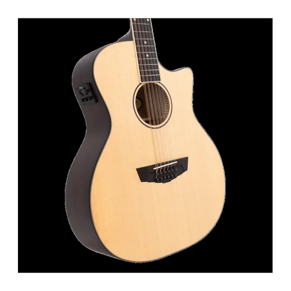 Guitare Folk Electro 12 Cordes D'ANGELICO Premier Fulton LS Satin Nat