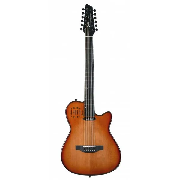 Guitare Folk Electro 12 Cordes Godin A12 Ultra Deluxe Lightburst