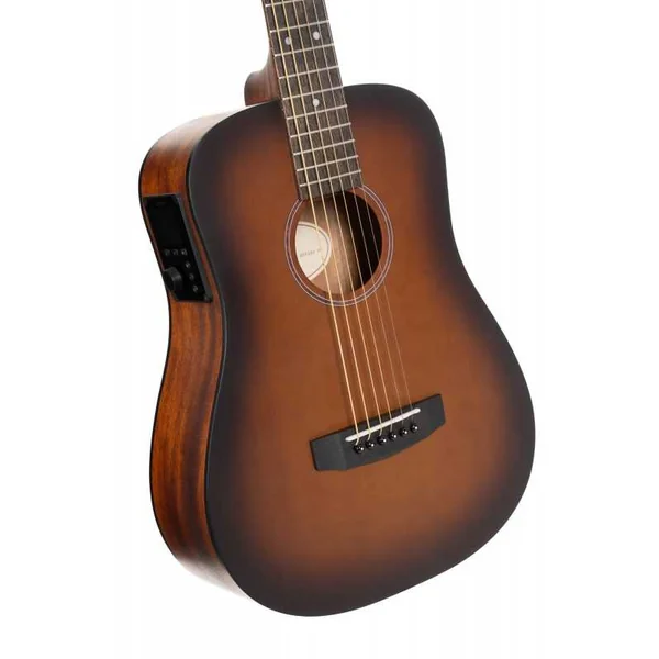 Guitare Folk Electro CORT EARTH GO HYVIBE + HOUSSE, BROWN BURST