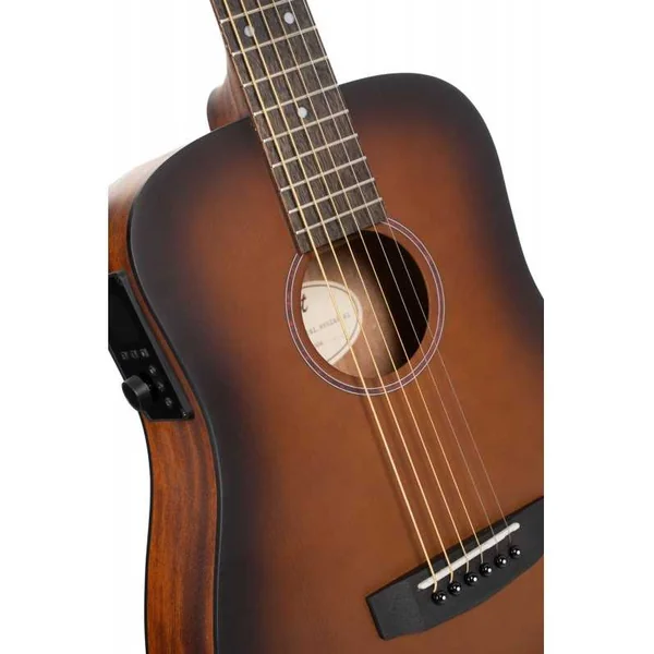 Guitare Folk Electro CORT EARTH GO HYVIBE + HOUSSE, BROWN BURST