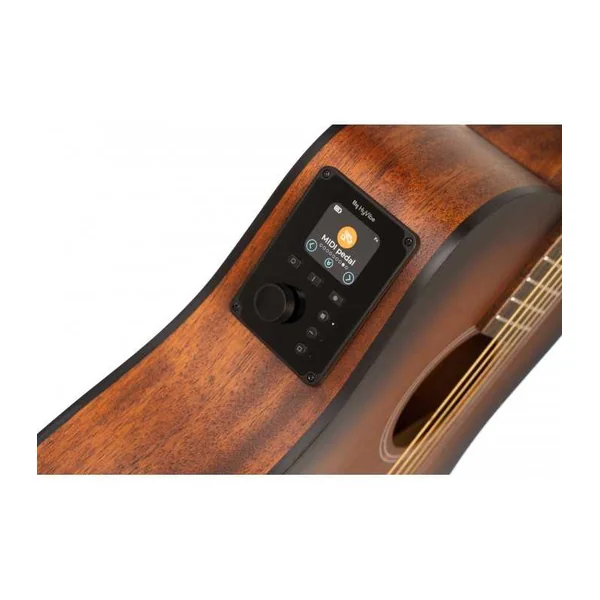 Guitare Folk Electro CORT EARTH GO HYVIBE + HOUSSE, BROWN BURST
