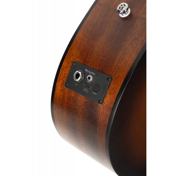 Guitare Folk Electro CORT EARTH GO HYVIBE + HOUSSE, BROWN BURST
