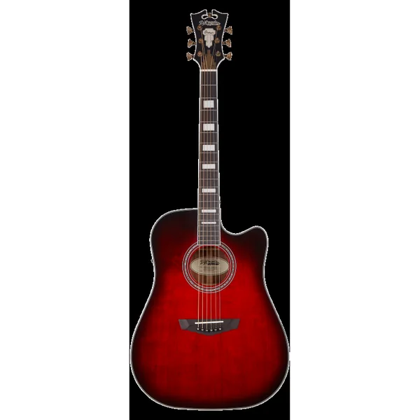 Guitare Folk Electro D'ANGELICO Premier Bowery Trans Black Cherry burst