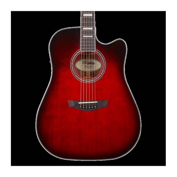 Guitare Folk Electro D'ANGELICO Premier Bowery Trans Black Cherry burst