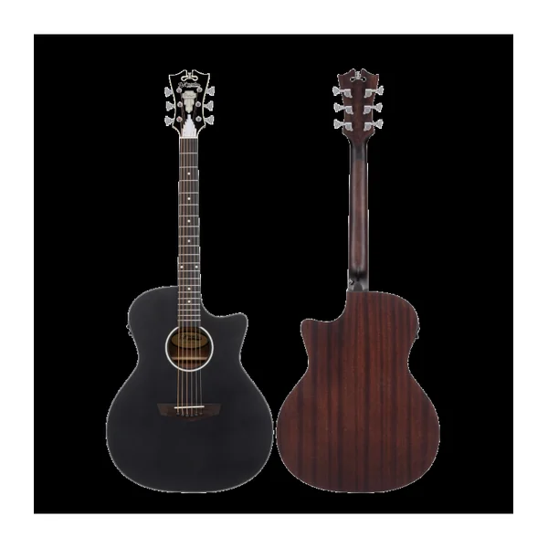 Guitare Folk Electro D'ANGELICO Premier Gramercy LS Matte Black