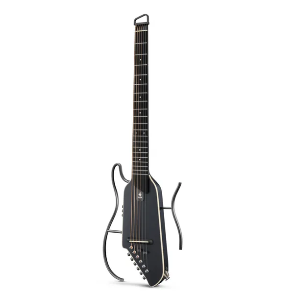 Guitare Folk Electro Donner HUSH-I Evo2 Travel Guitar Black