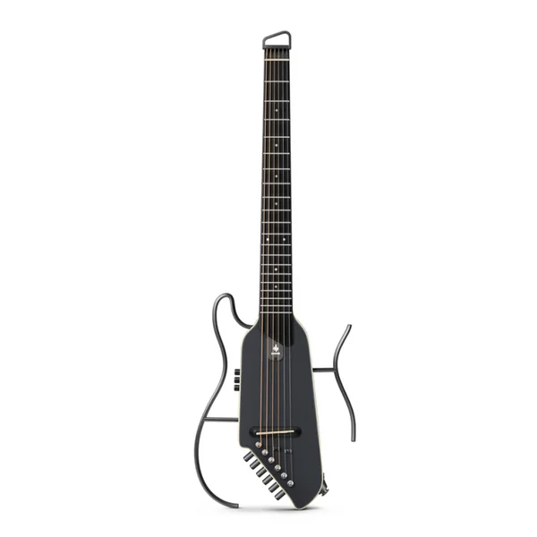 Guitare Folk Electro Donner HUSH-I Evo2 Travel Guitar Black