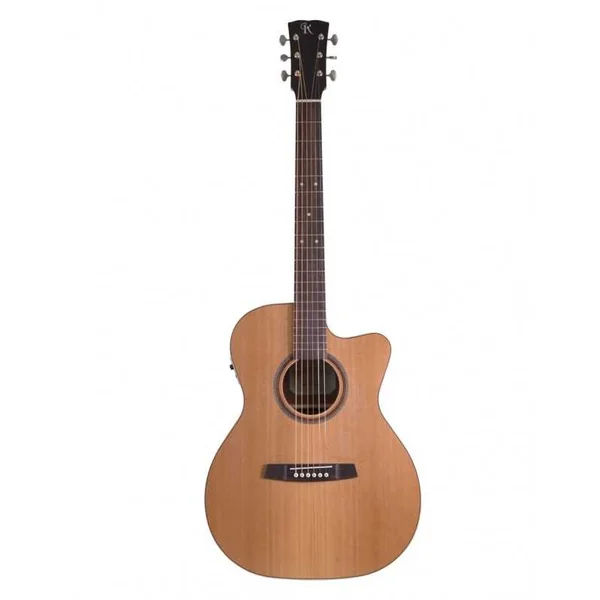 Guitare Folk Electro KREMONA M15C-CW - Cutaway CEDRE MASSIF - SAPELLI